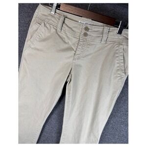 American Eagle Outfitters Womens Size 8S Favorite Khaki Flare Cropped Pants Chic